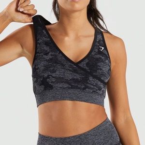 Gymshark camo seemless sports bra